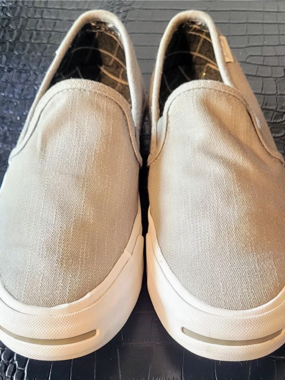 Converse Jack Purcell Slip-On Sneaker Men Size 8 Denim Gray Canvas Casual Vaca